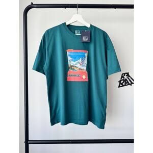 NWT Gosha Rubchinskiy Rassvet Waterful Ring TossGreen Tee T Shirt